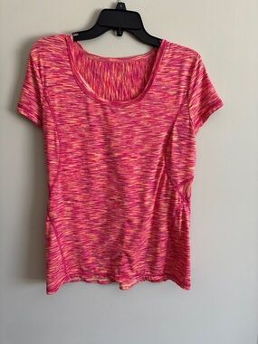 Hannah Pink Multi Short Sleeve Active Tee